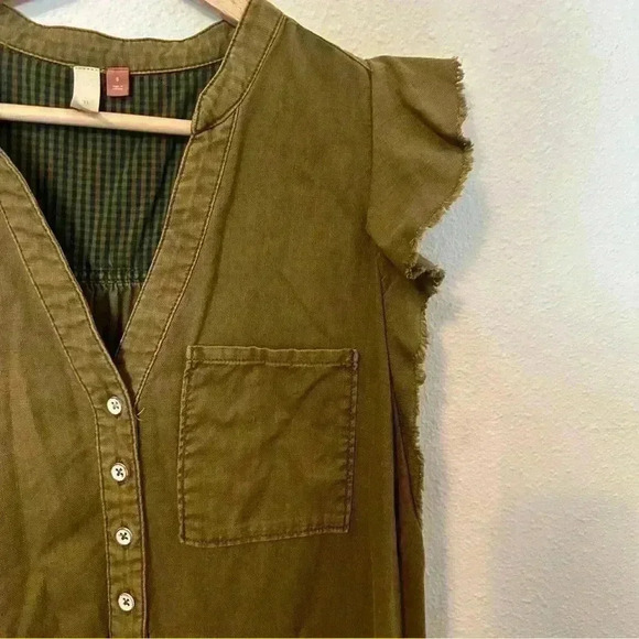 PILCRO - Green Cap Sleeve Dress - Picture 4 of 7